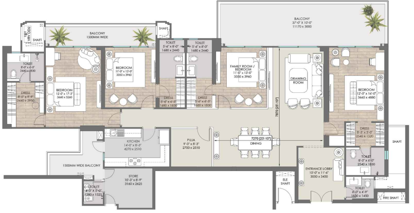 the-sunflower-phase-1 Floor Plan Floor Plan