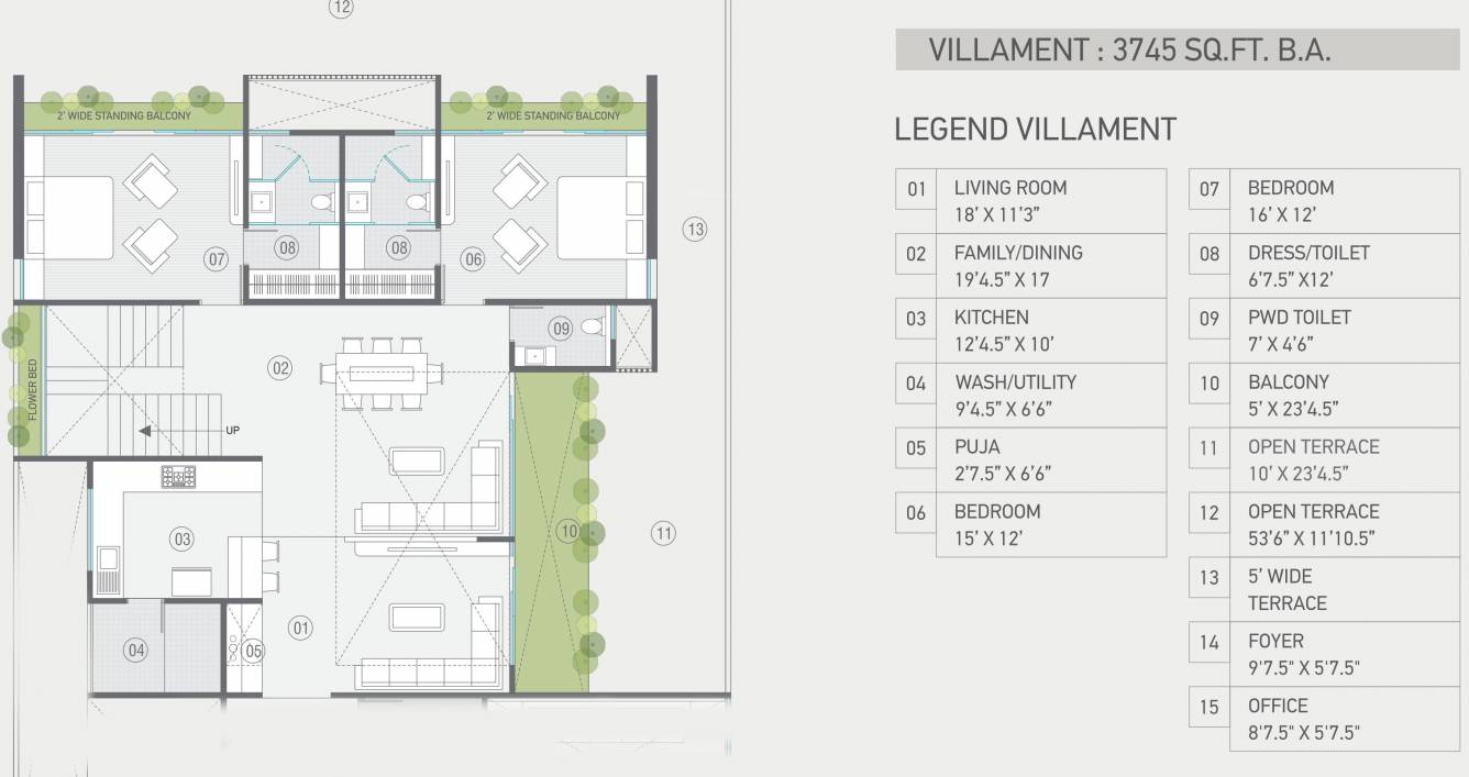  uma residences Floor Plan Lower Level Duplex Plan