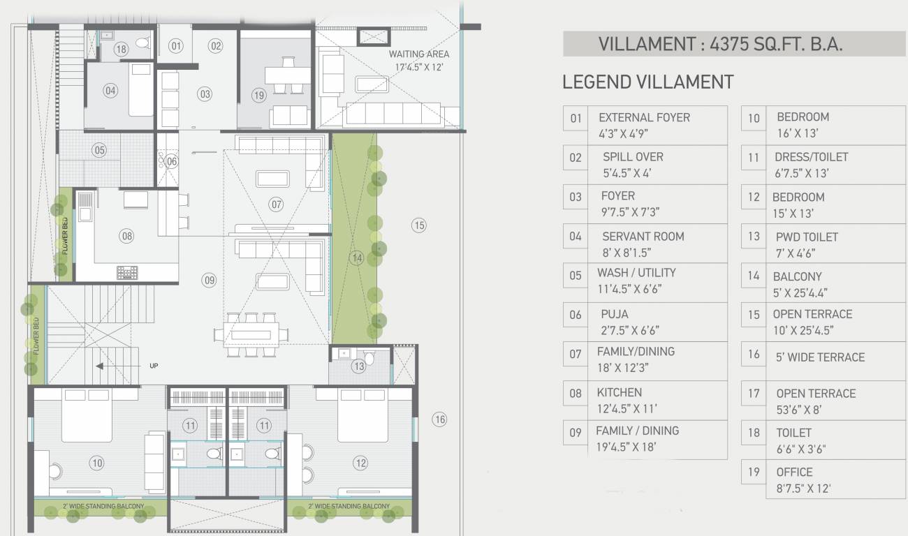  uma residences Floor Plan Lower Level Duplex Plan