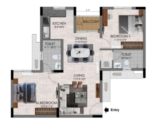 Floor Plan udyana at tvs emerald aaranya Floor Plan Floor Plan