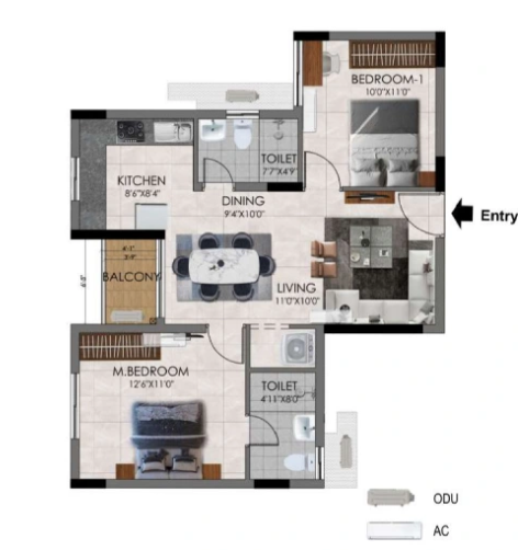 Floor Plan udyana at tvs emerald aaranya Floor Plan Floor Plan