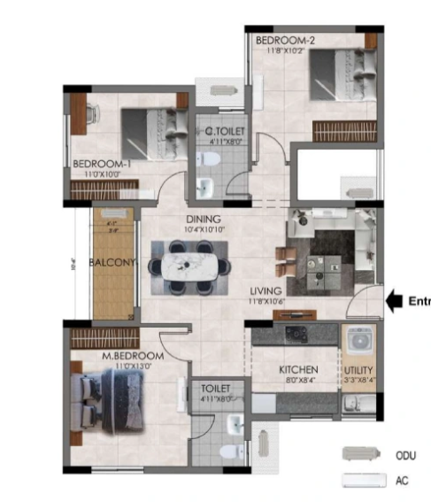 Floor Plan udyana at tvs emerald aaranya Floor Plan Floor Plan