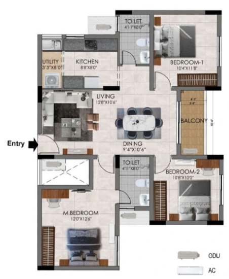 Floor Plan udyana at tvs emerald aaranya Floor Plan Floor Plan