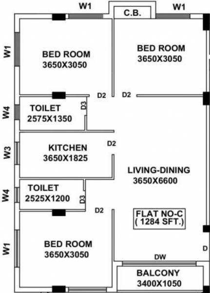  chitralekha-apartment Floor Plan Floor Plan