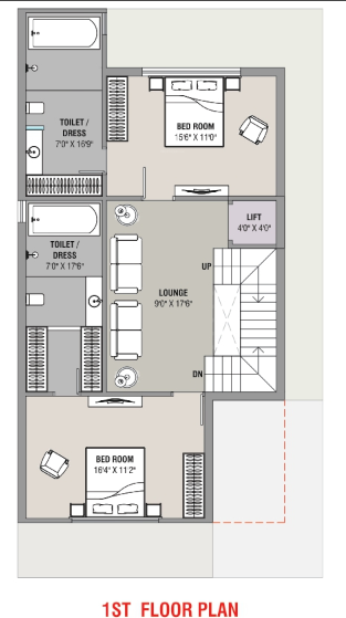  residency Floor Plan First Floor Plan