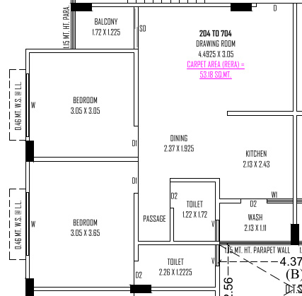 Floor Plan mahavir atulya phase i Floor Plan Floor Plan