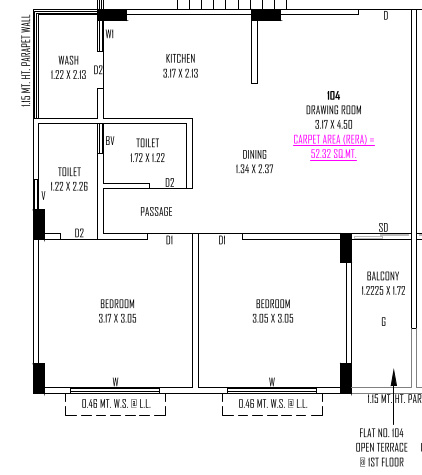 Floor Plan mahavir atulya phase i Floor Plan Floor Plan