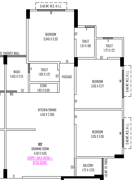 Floor Plan mahavir atulya phase i Floor Plan Floor Plan