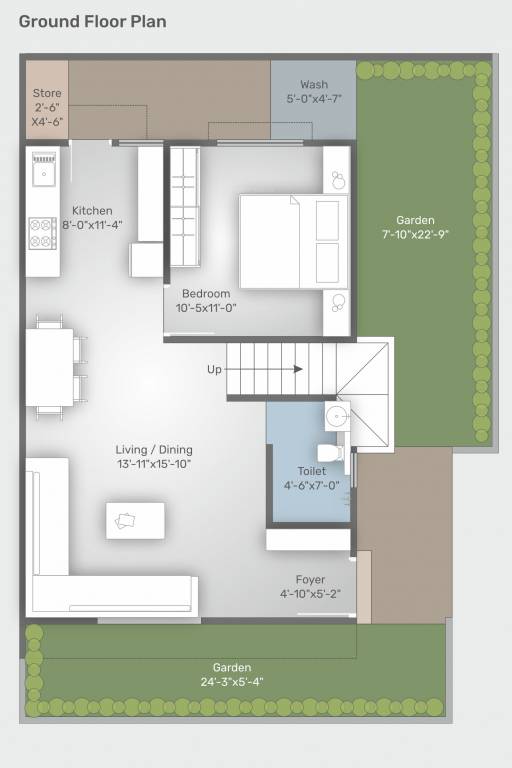 spring woods Floor Plan Ground Floor Plan