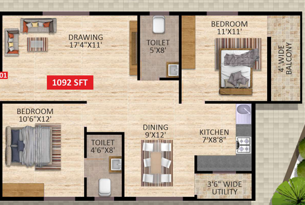  sai gold enclave Floor Plan Floor Plan