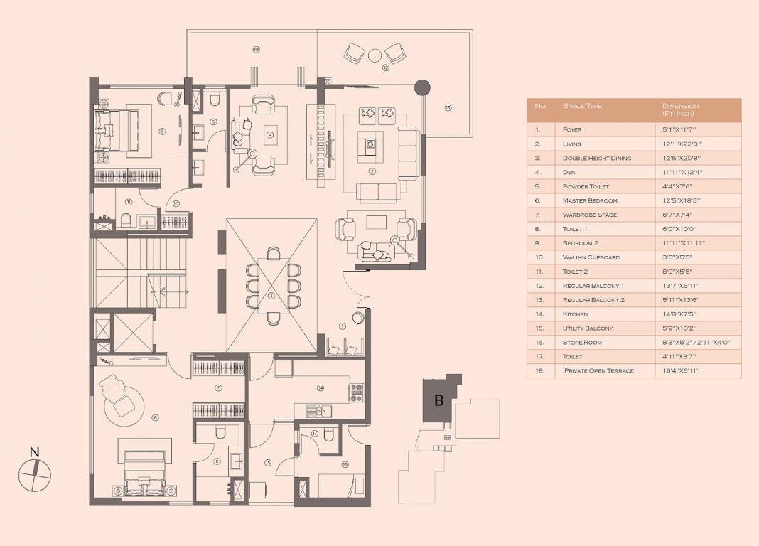  visaaya Floor Plan Lower Level Duplex Plan