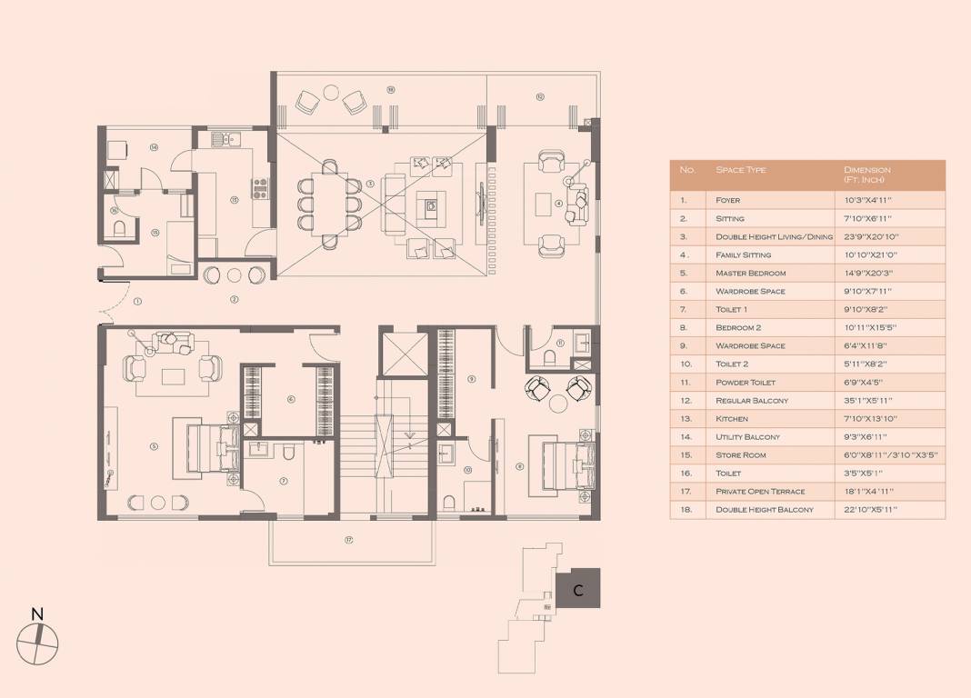  visaaya Floor Plan Lower Level Floor