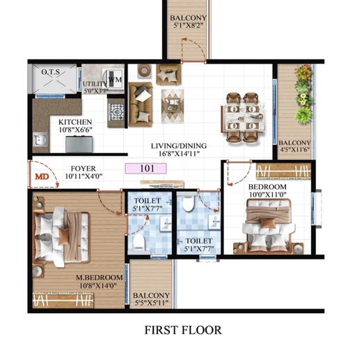  global-queens-ville Floor Plan Floor Plan