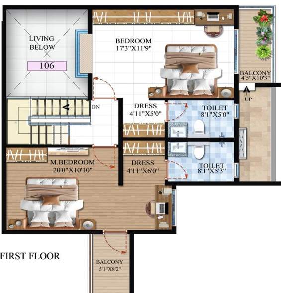  global queens ville Floor Plan First Floor Plan