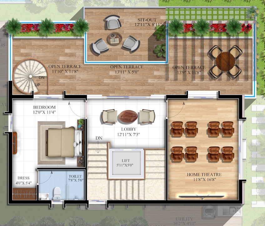 Second Floor Plan santorini villas Floor Plan Second Floor Plan