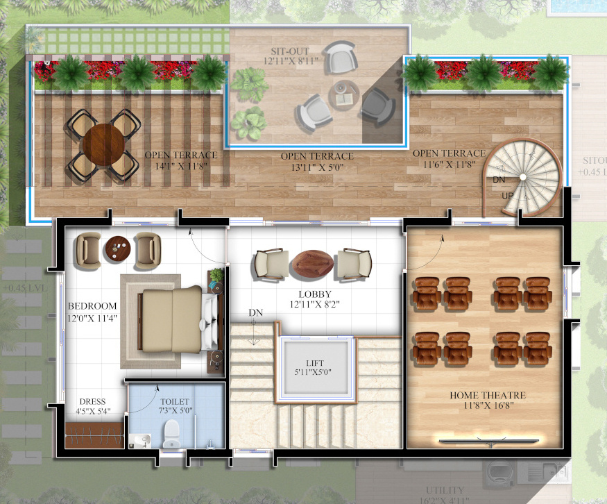 Second Floor Plan santorini villas Floor Plan Second Floor Plan