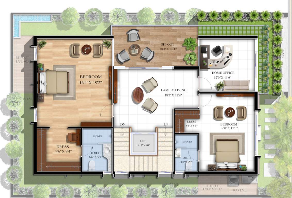  santorini villas Floor Plan First Floor Plan
