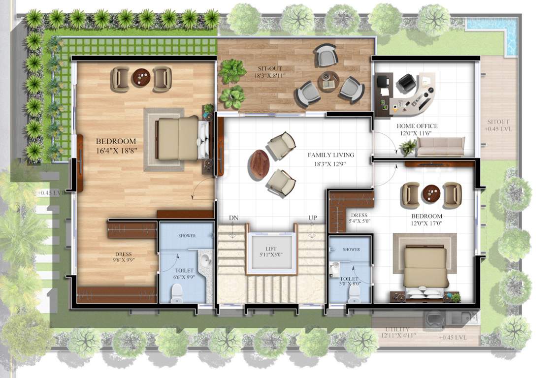  santorini villas Floor Plan First Floor Plan