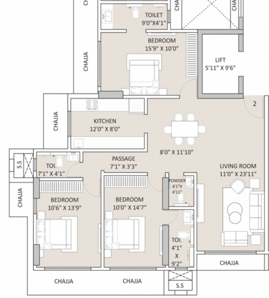  ambience Floor Plan Floor Plan