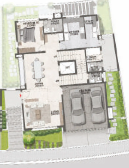  hillside gateway villas Floor Plan Ground Floor Plan