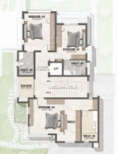  hillside gateway villas Floor Plan Second Floor Plan