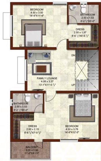 First Floor Plan casagrand bloom Floor Plan First Floor Plan