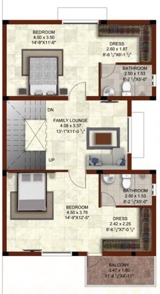 First Floor Plan casagrand bloom Floor Plan First Floor Plan