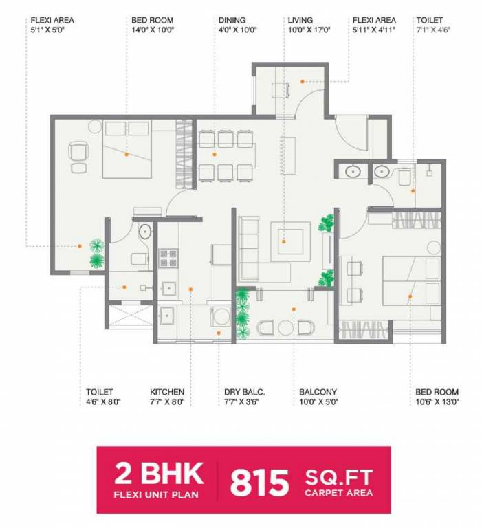 Floor Plan newton homes tathawade phase ii Floor Plan Floor Plan