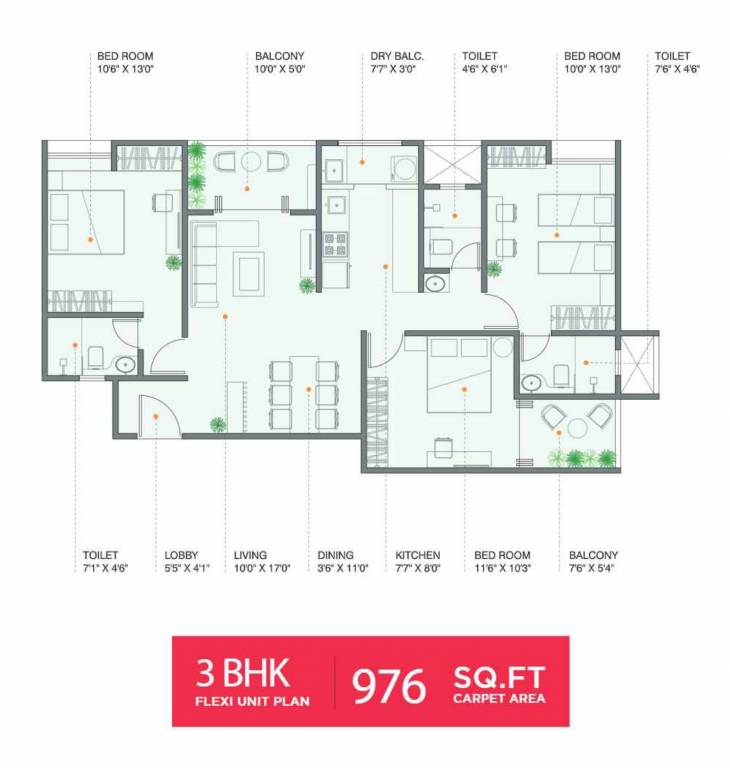Floor Plan newton homes tathawade phase ii Floor Plan Floor Plan