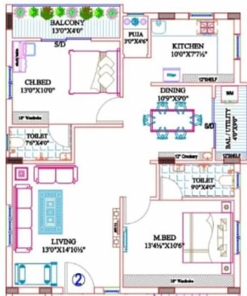  goutham-residency Floor Plan Floor Plan
