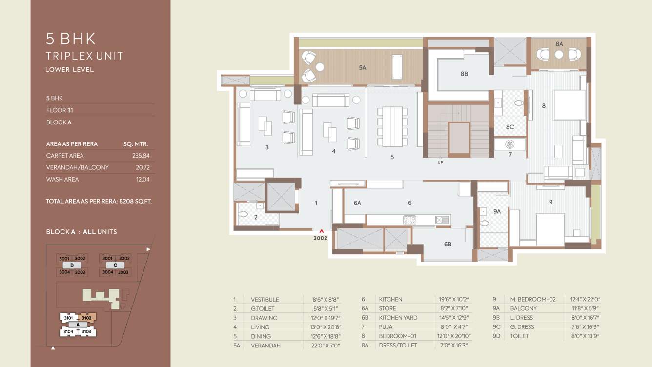  riviera majestica Floor Plan Lower Level Floor