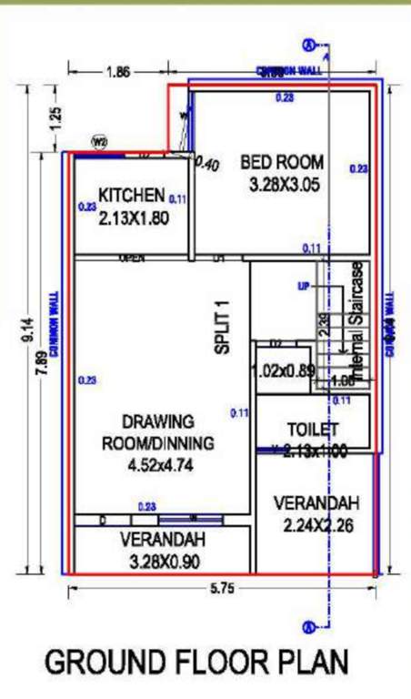  shree shanti niwas Floor Plan Ground Floor Plan