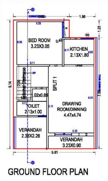  shree shanti niwas Floor Plan Ground Floor Plan