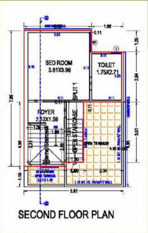 Second Floor Plan shree shanti niwas Floor Plan Second Floor Plan