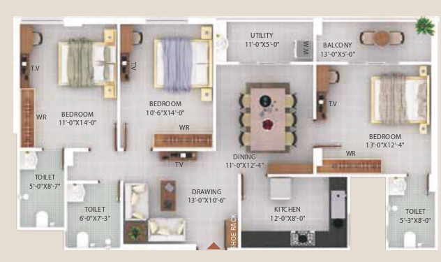 Floor Plan rashmi lifestyle ii Floor Plan Floor Plan