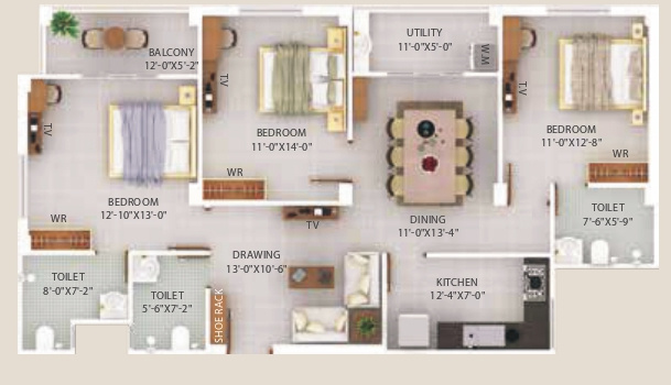 Floor Plan rashmi lifestyle ii Floor Plan Floor Plan