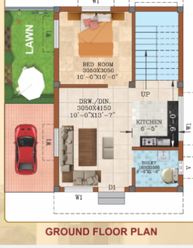 Ground Floor Plan metro city park villas Floor Plan Ground Floor Plan