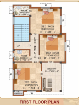First Floor Plan metro city park villas Floor Plan First Floor Plan