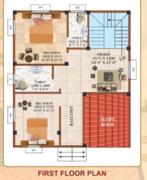  metro city park villas Floor Plan First Floor Plan
