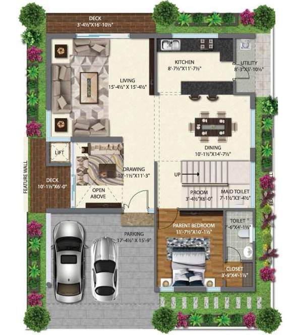  emperia homes Floor Plan Ground Floor Plan