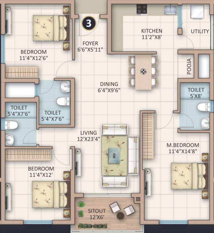  skanda lake front Floor Plan Floor Plan