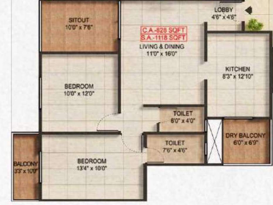  fortune flora Floor Plan Floor Plan