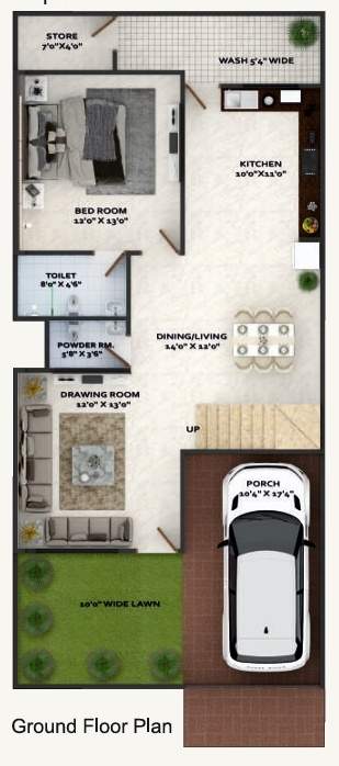  palm springs Floor Plan Ground Floor Plan