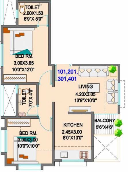  sanmukh-apartment Floor Plan Floor Plan