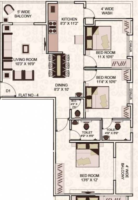 Floor Plan 129 riddhi siddhi heights Floor Plan Floor Plan