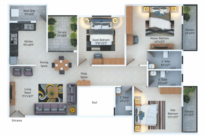  kaavya heights Floor Plan Floor Plan