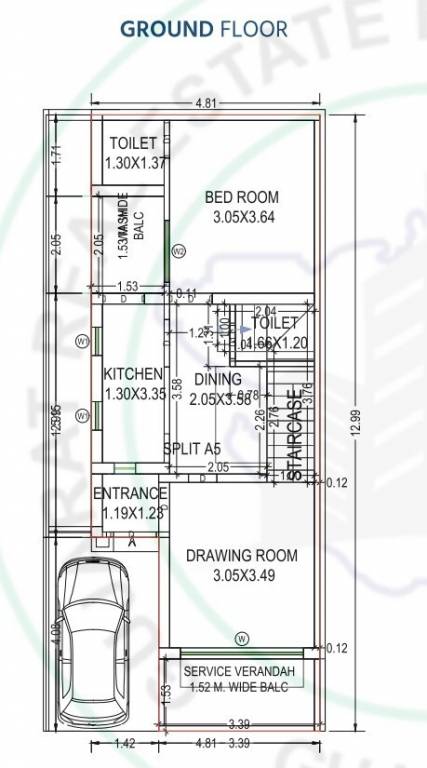  gravity aarambh Floor Plan Ground Floor Plan