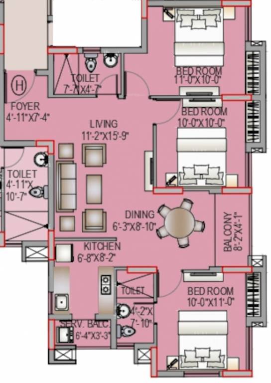 Floor Plan prudent gokulam Floor Plan Floor Plan
