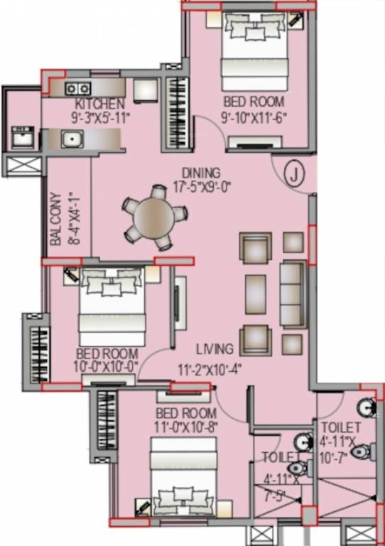 Floor Plan prudent gokulam Floor Plan Floor Plan