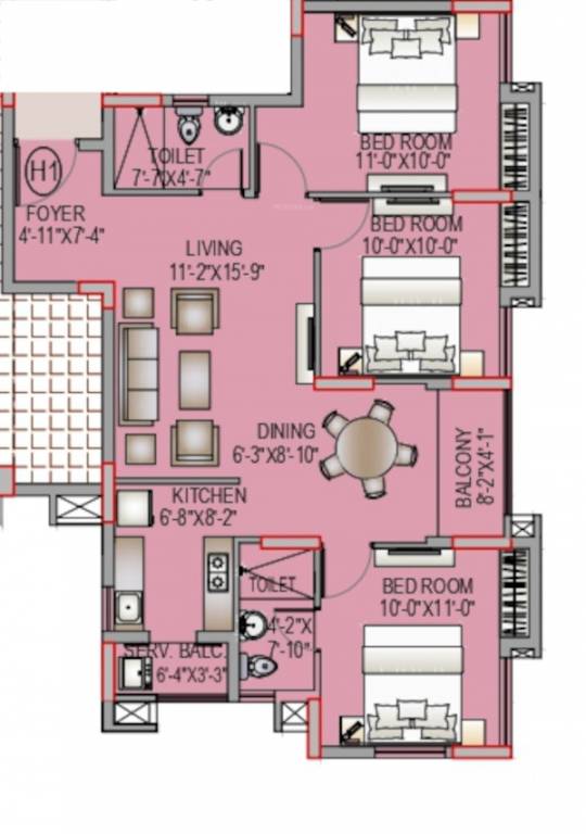 Floor Plan prudent gokulam Floor Plan Floor Plan